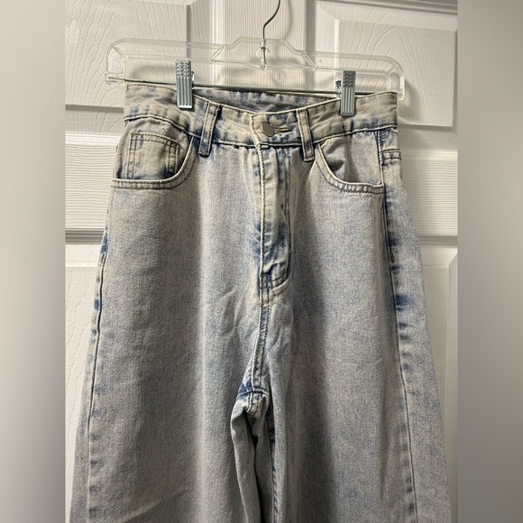SHEIN Light Blue Wash Wide-Leg Jeans - Size XS - Picture 2 of 9